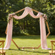 Vidaxx bordure de mariage marron clair 221 x 92 x 216 cm bois de pin massif