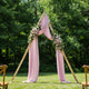 Vidaxx bordure de mariage marron clair 202 x 95 x 254 cm bois de pin massif