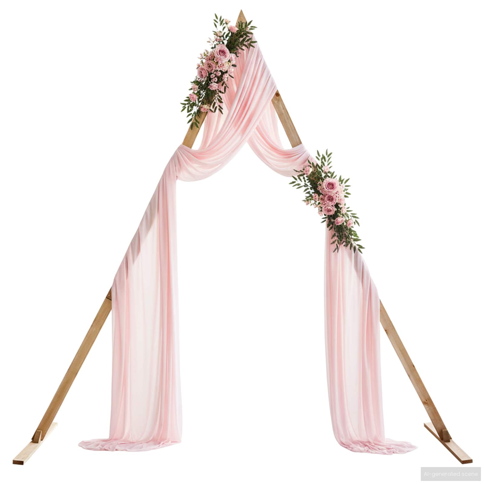 Vidaxx bordure de mariage marron clair 202 x 95 x 254 cm bois de pin massif