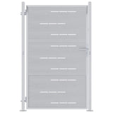VidaXL portail de jardin avec serrure argent 100 x 150 cm acier inoxydable - afbeelding 2