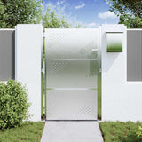 VidaXL portail de jardin avec serrure argent 100 x 150 cm acier inoxydable - afbeelding 3