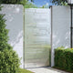 VidaXL portail de jardin avec serrure argent 96 x 200 cm acier inoxydable