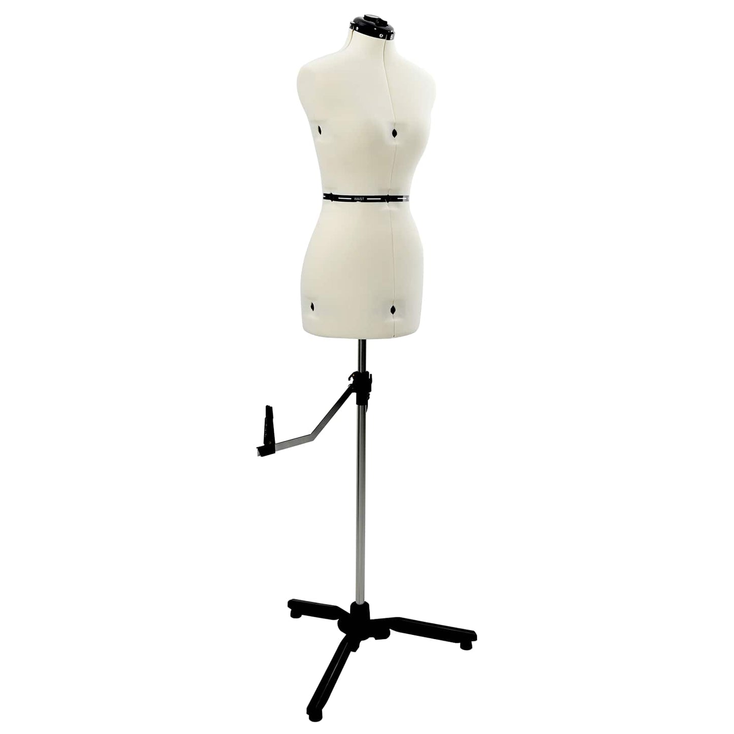 VidaXL robe réglable forme femme crème s velours