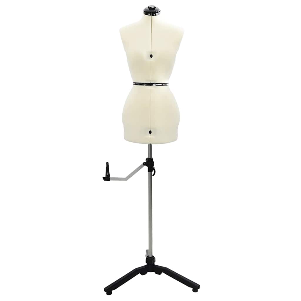 VidaXL robe réglable forme femme crème s velours