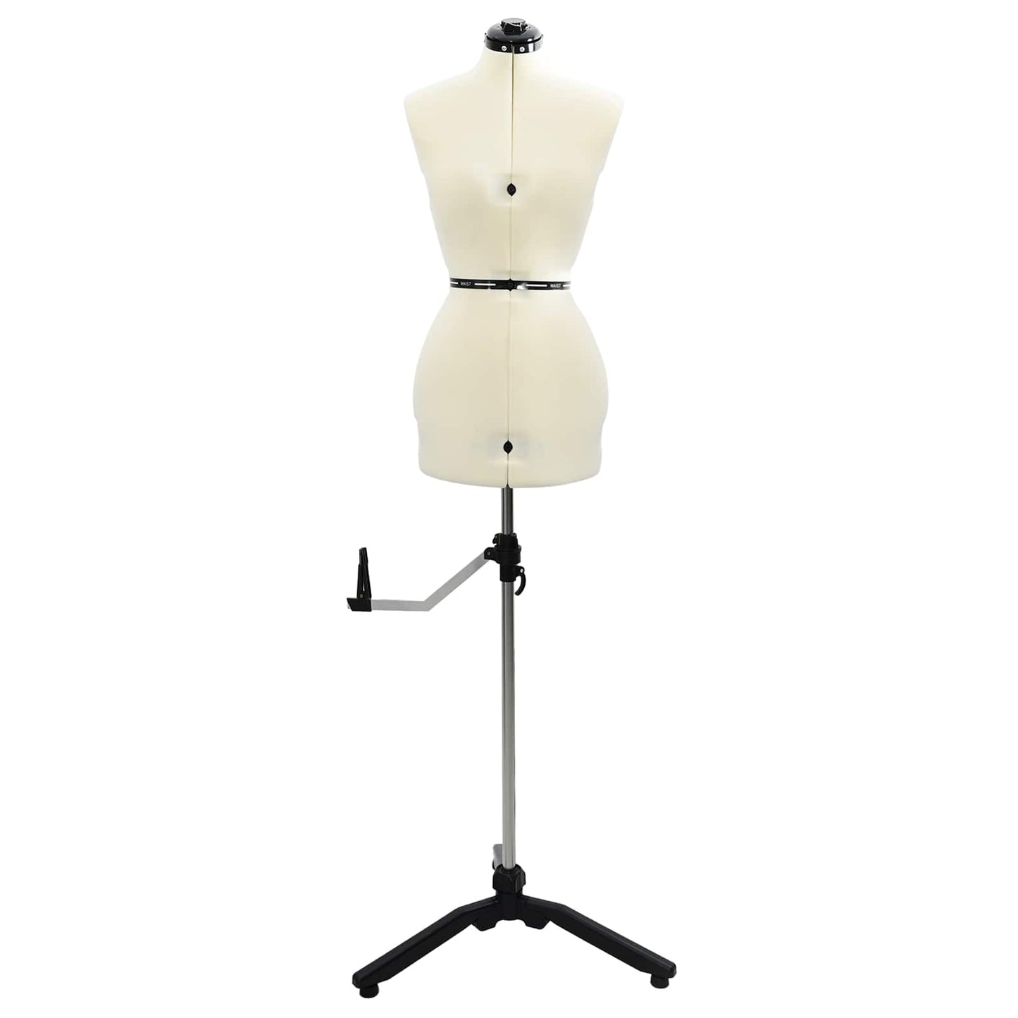 VidaXL robe réglable forme femme crème s velours