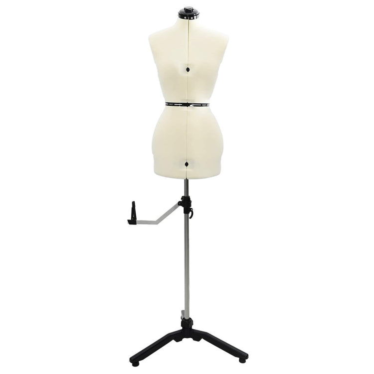 VidaXL robe réglable forme femme crème s velours