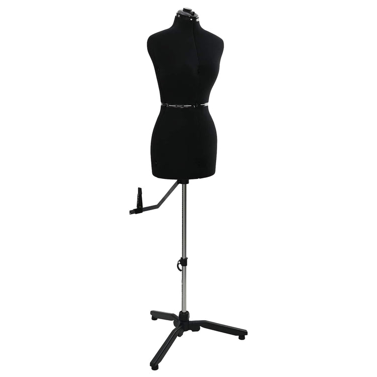 VidaXL robe réglable forme femme noir s velours