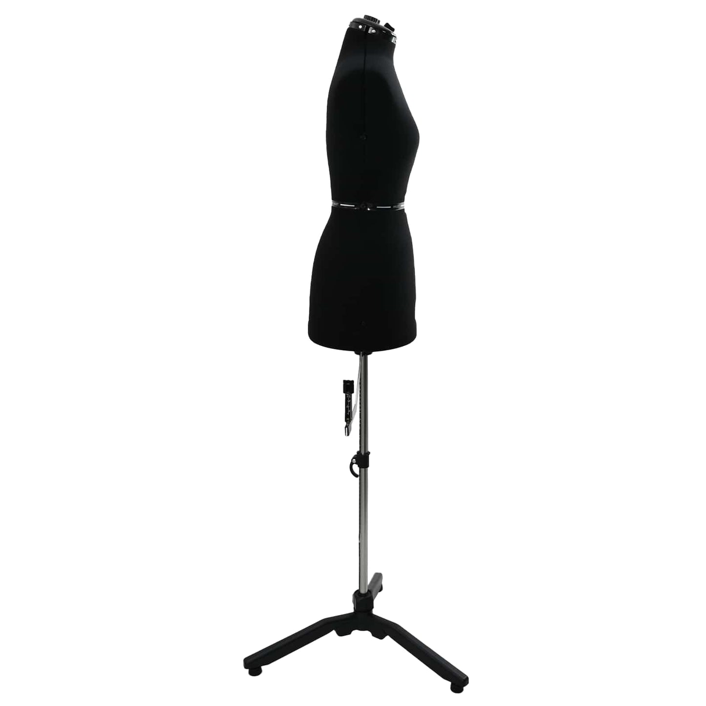 VidaXL robe réglable forme femme noir s velours