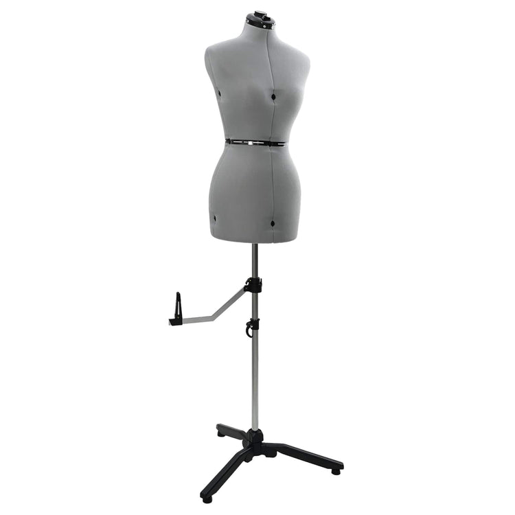 VidaXL robe réglable forme femme gris s velours