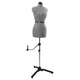 VidaXL robe réglable forme femme gris s velours