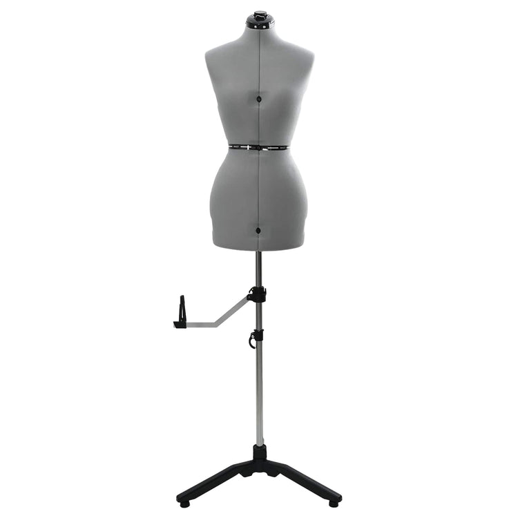 VidaXL robe réglable forme femme gris s velours