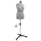 VidaXL robe réglable forme femme gris m velours