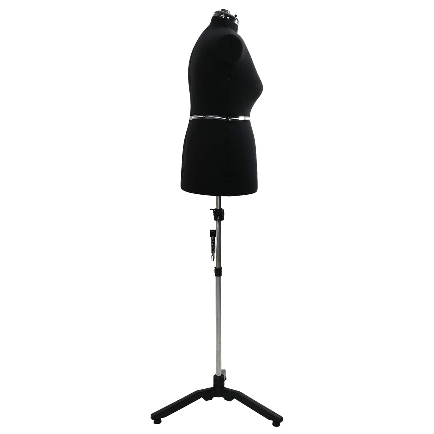 VidaXL robe réglable forme femme noir l velours