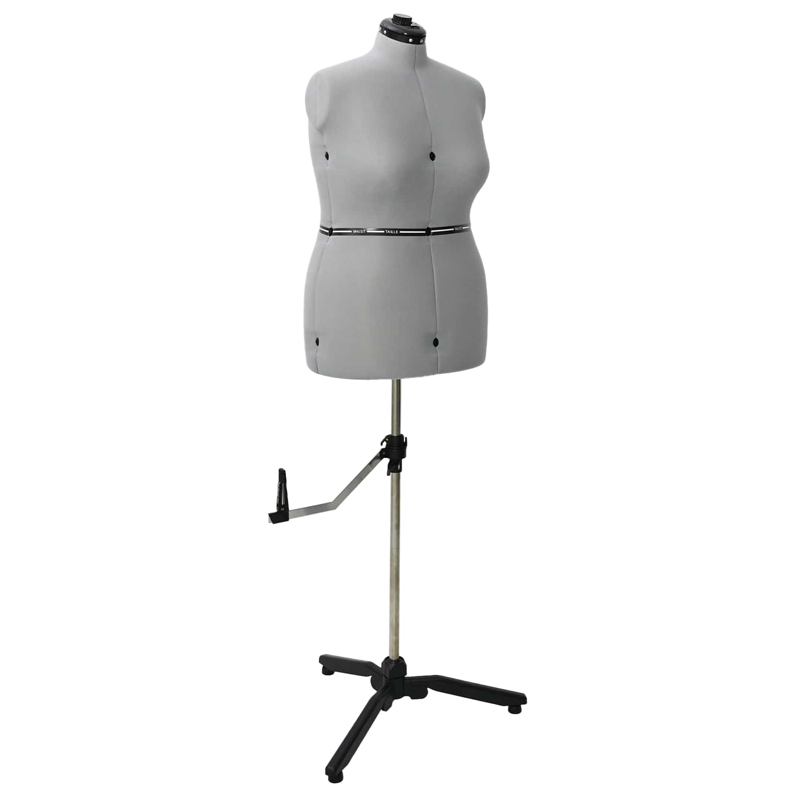 VidaXL robe réglable forme femme gris l velours