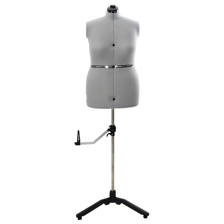 VidaXL robe réglable forme femme gris l velours