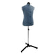 VidaXL forme de robe réglable féminin bleu 37,5-45,5 pouces tissu