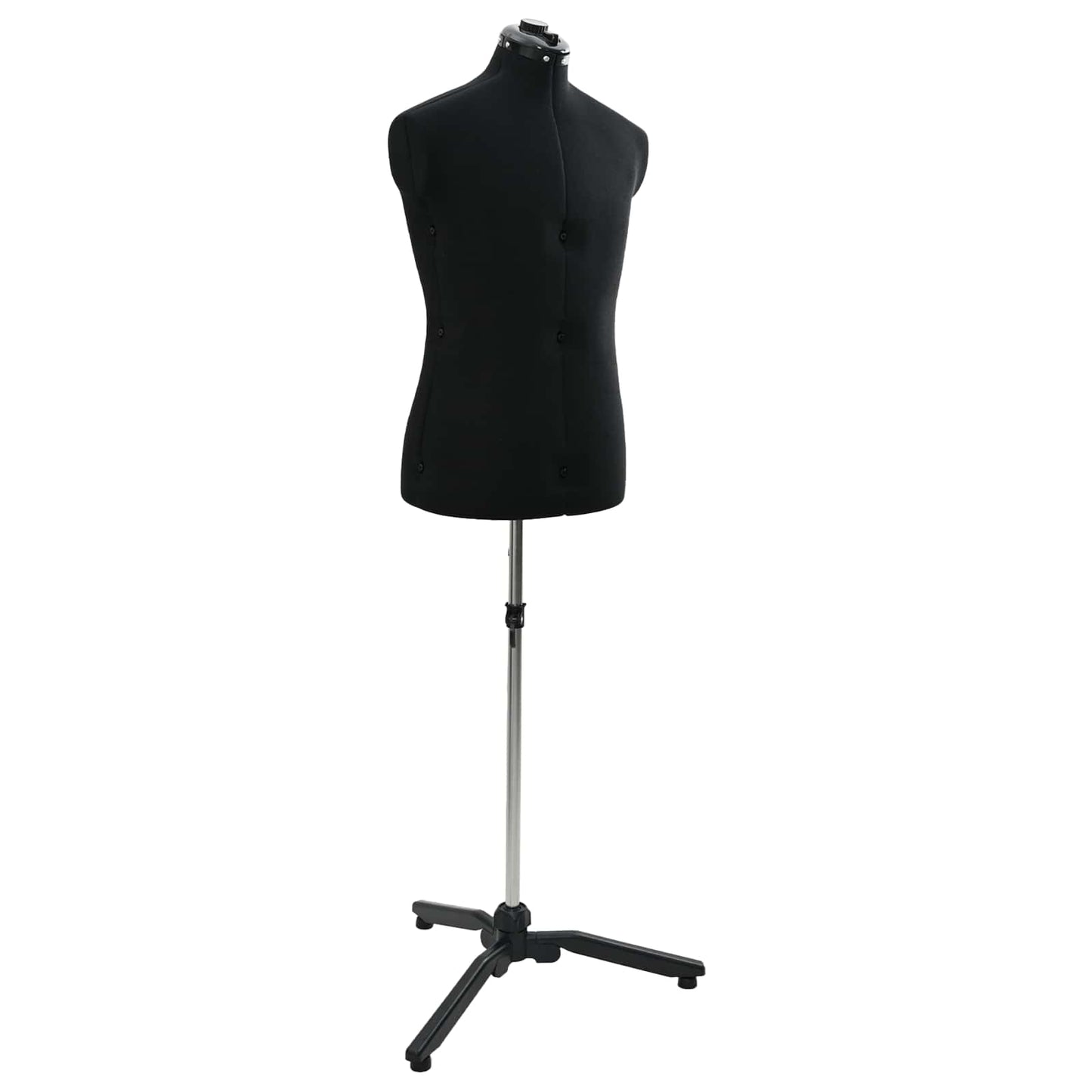 VidaXL forme de robe réglable féminine noir 37,5-45,5 pouces tissu