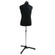 VidaXL forme de robe réglable féminine noir 37,5-45,5 pouces tissu