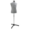 VidaXL forme de robe réglable féminin gris 37,5-45,5 pouces tissu