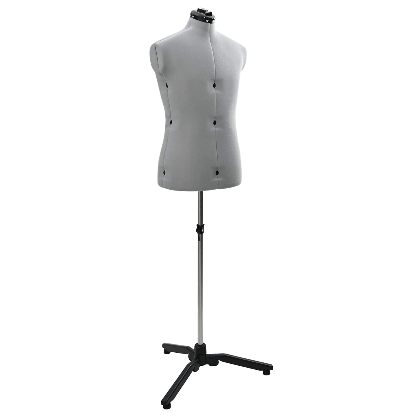 VidaXL forme de robe réglable féminin gris 37,5-45,5 pouces tissu