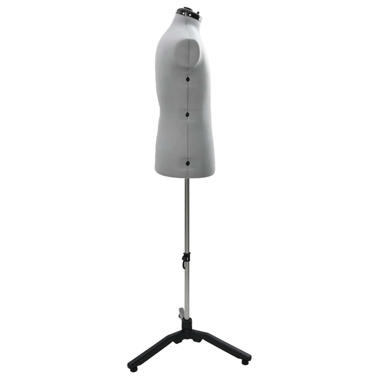 VidaXL forme de robe réglable féminin gris 37,5-45,5 pouces tissu