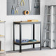 Vidaxxl établis avec étagère noir 81 x 41 x 91 cm bois d'ingénierie