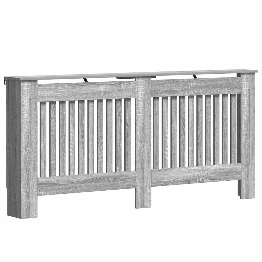 Vidaxl cache radiateur gris Sonoma 172 x 19 x 81,5 cm bois d'ingénierie