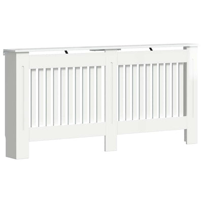 Vidaxxl cache-radiateur blanc brillant 172 x 19 x 81,5 cm bois d'ingénierie
