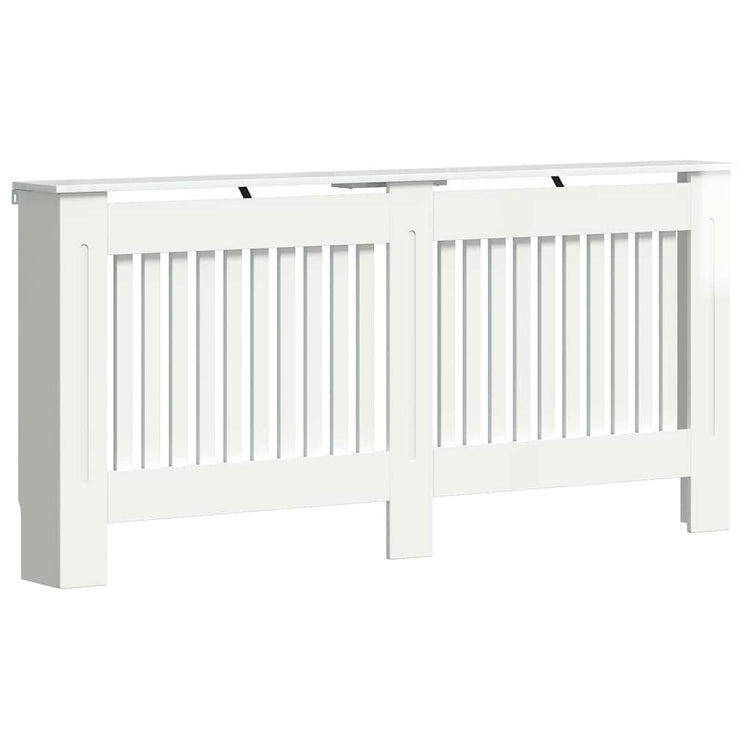 Vidaxxl cache-radiateur blanc brillant 172 x 19 x 81,5 cm bois d'ingénierie