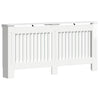 Vidaxxl cache-radiateur blanc brillant 172 x 19 x 81,5 cm bois d'ingénierie