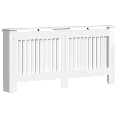 Vidaxxl cache-radiateur blanc brillant 172 x 19 x 81,5 cm bois d'ingénierie