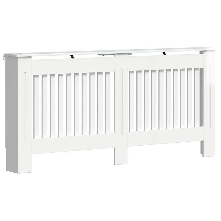 Vidaxxl cache-radiateur blanc brillant 172 x 19 x 81,5 cm bois d'ingénierie