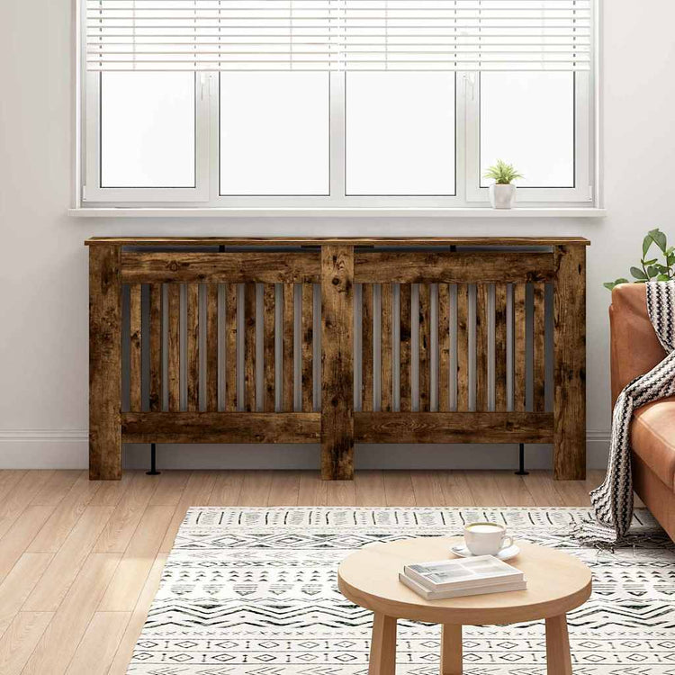 Vidaxx cache radiateur chêne fumé 172 x 19 x 81,5 cm bois d'ingénierie