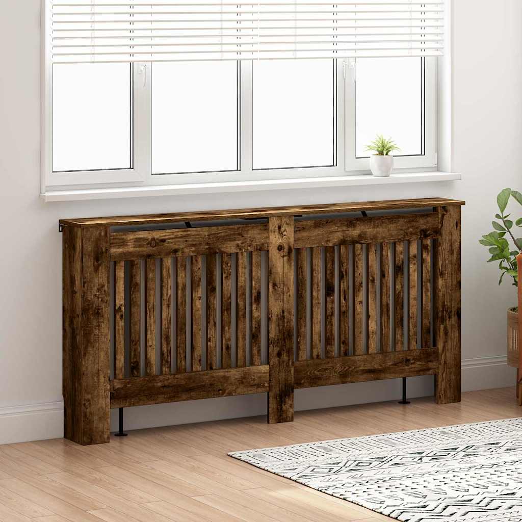 Vidaxx cache radiateur chêne fumé 172 x 19 x 81,5 cm bois d'ingénierie