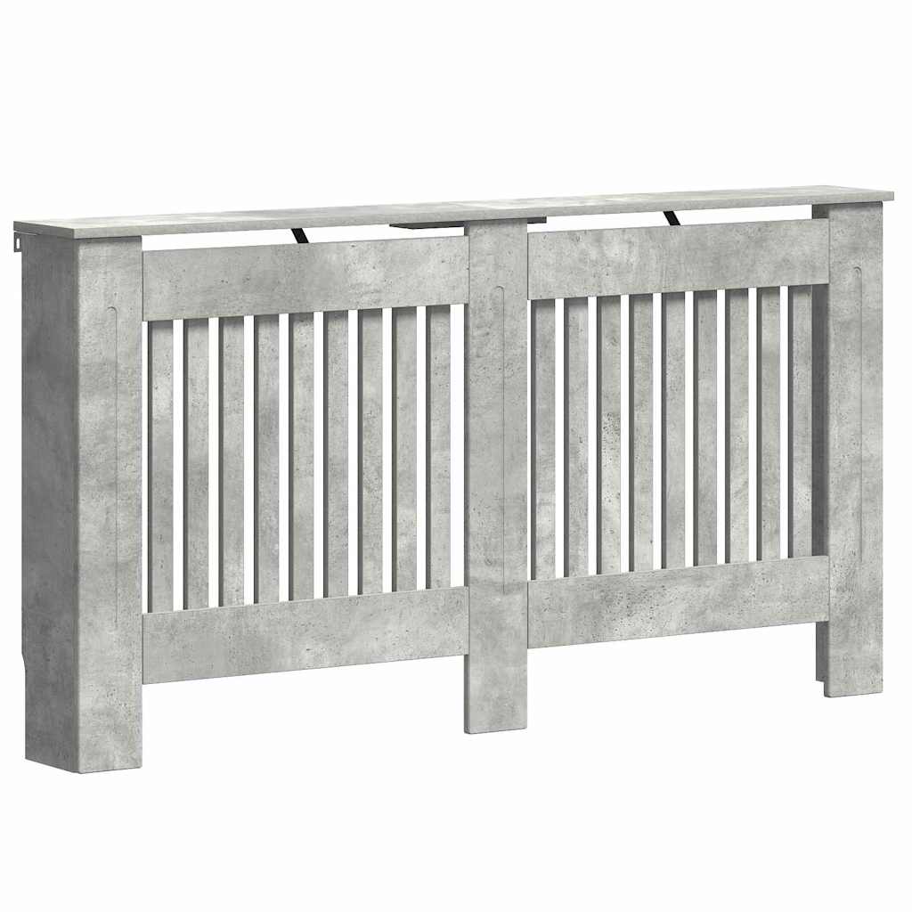 Vidaxx cache radiateur béton gris 152 x 19 x 81,5 cm bois d'ingénierie