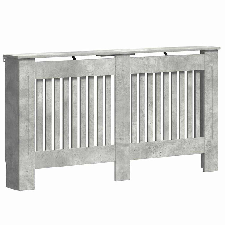 Vidaxx cache radiateur béton gris 152 x 19 x 81,5 cm bois d'ingénierie