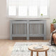Vidaxl cache radiateur gris Sonoma 152 x 19 x 81,5 cm bois d'ingénierie