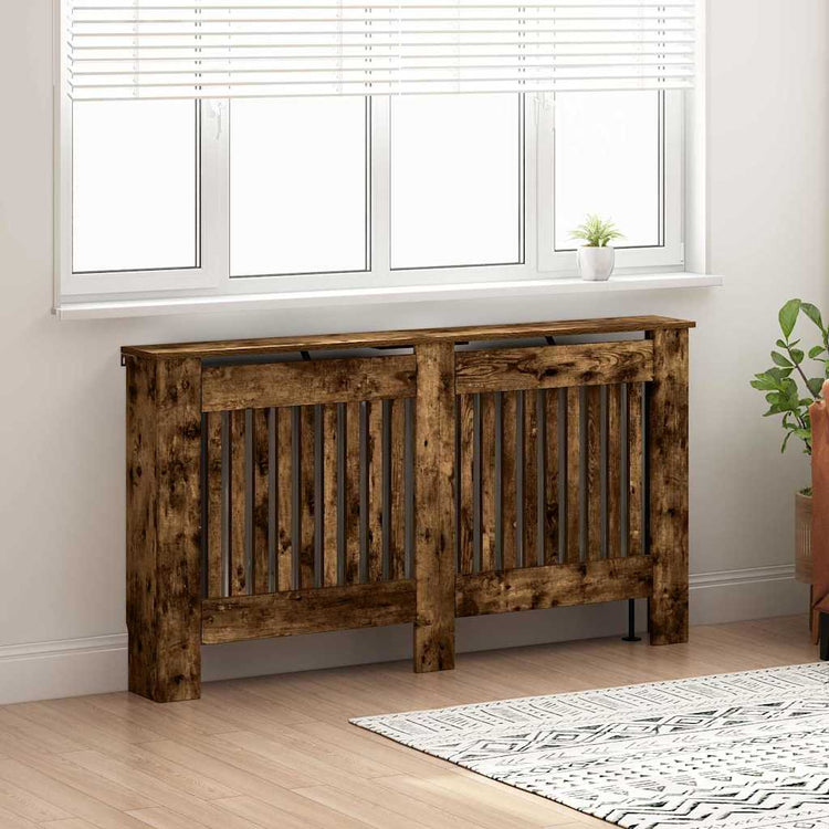 Vidaxx cache radiateur chêne fumé 152 x 19 x 81,5 cm bois d'ingénierie