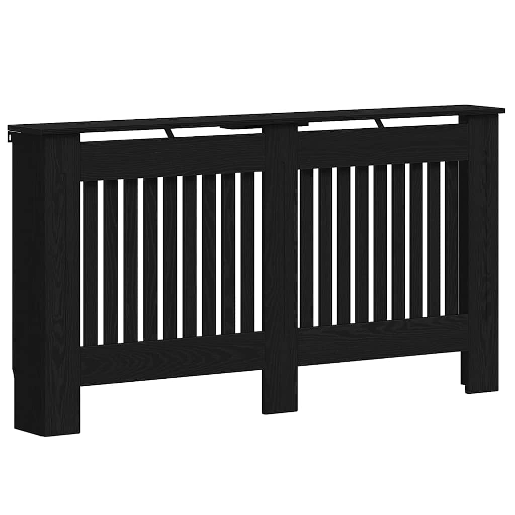 Vidaxx cache radiateur chêne noir 152 x 19 x 81,5 cm bois d'ingénierie