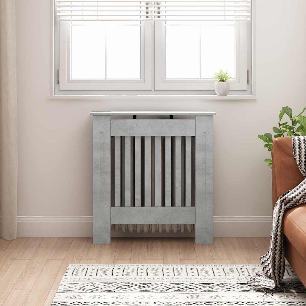 Vidaxx cache radiateur béton gris 78 x 19 x 81,5 cm bois d'ingénierie