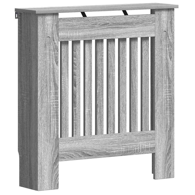 Vidaxl cache radiateur gris Sonoma 78 x 19 x 81,5 cm bois d'ingénierie