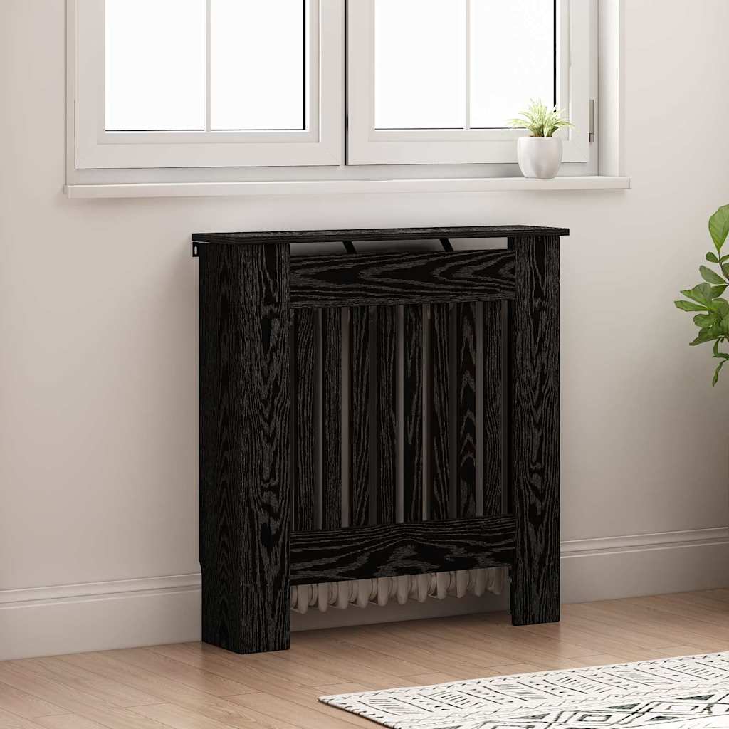 Vidaxx cache radiateur chêne noir 78 x 19 x 81,5 cm bois d'ingénierie