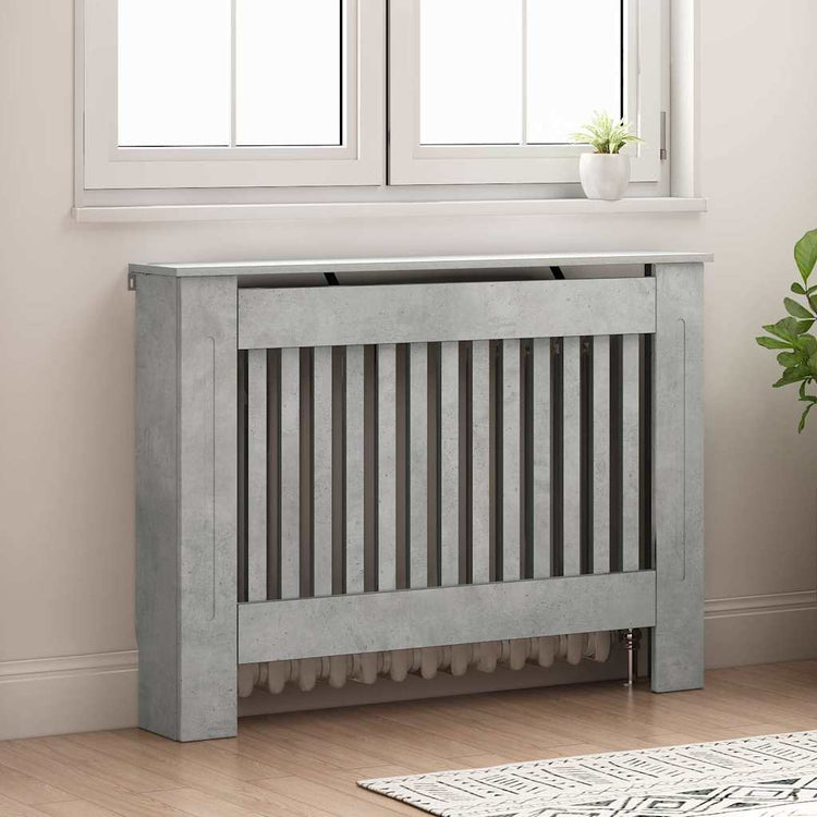 Vidaxx cache radiateur béton gris 112 x 19 x 81,5 cm bois d'ingénierie