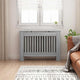 Vidaxl cache radiateur gris Sonoma 112 x 19 x 81,5 cm bois d'ingénierie