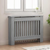 Vidaxl cache radiateur gris Sonoma 112 x 19 x 81,5 cm bois d'ingénierie