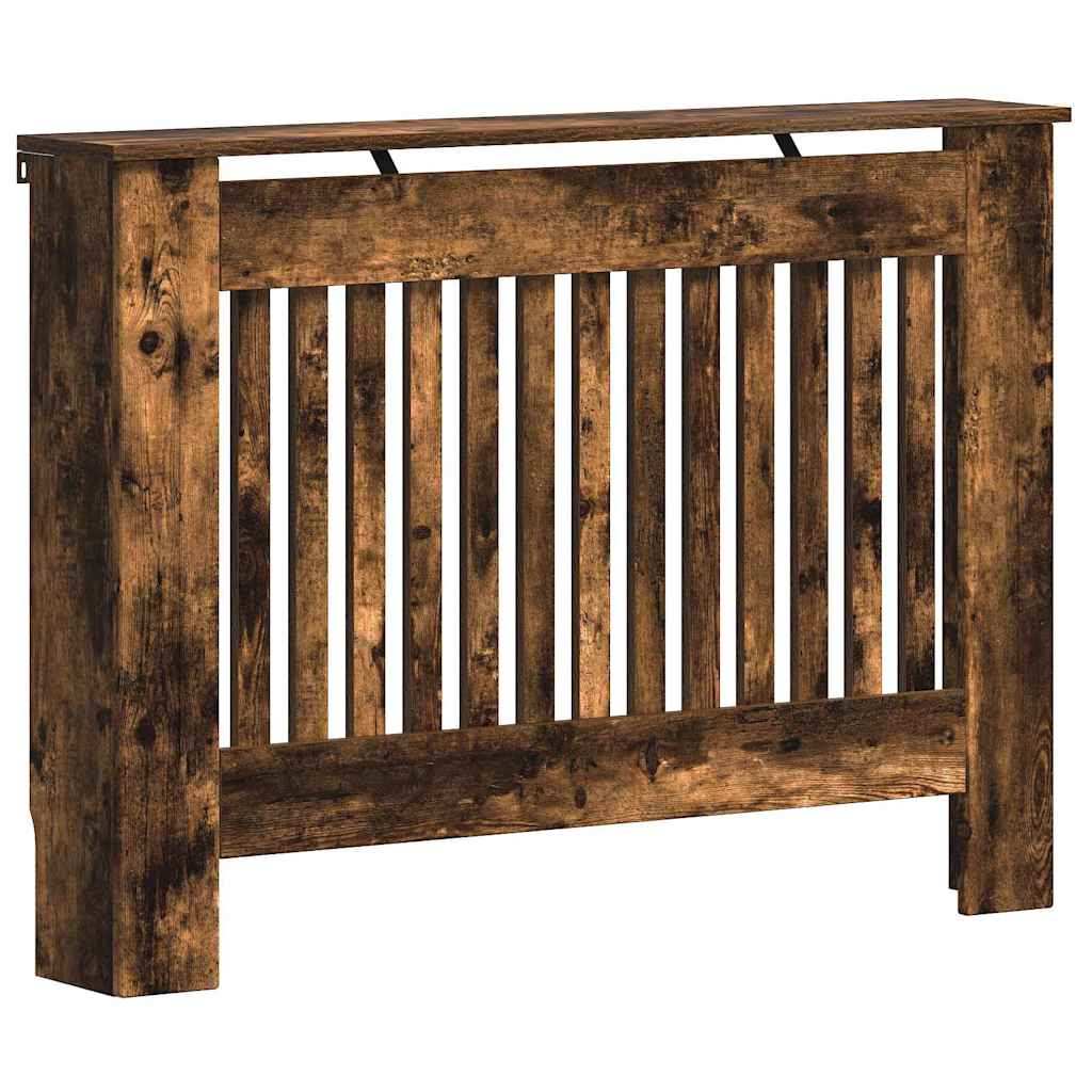 Vidaxx cache radiateur chêne fumé 112 x 19 x 81,5 cm bois d'ingénierie