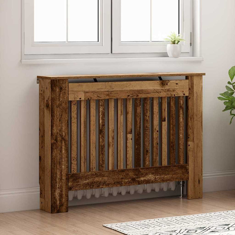 Vidaxx cache-radiateur vieux bois 112 x 19 x 81,5 cm bois traité