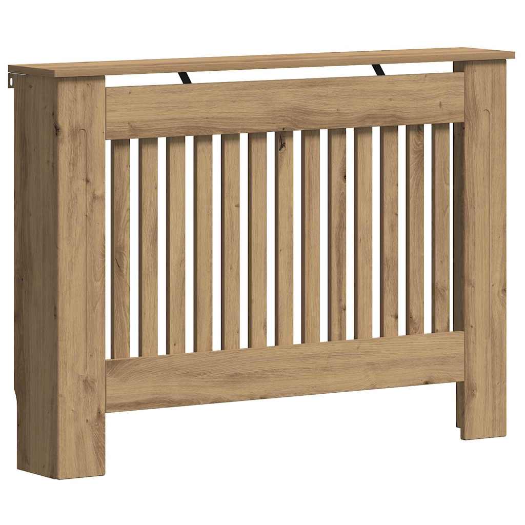 Vidaxxl cache radiateur chêne artisanal 112 x 19 x 81,5 cm bois d'ingénierie