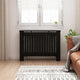 Vidaxx cache radiateur chêne noir 112 x 19 x 81,5 cm bois d'ingénierie