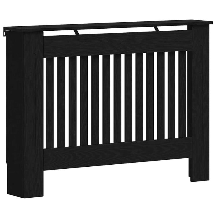 Vidaxx cache radiateur chêne noir 112 x 19 x 81,5 cm bois d'ingénierie